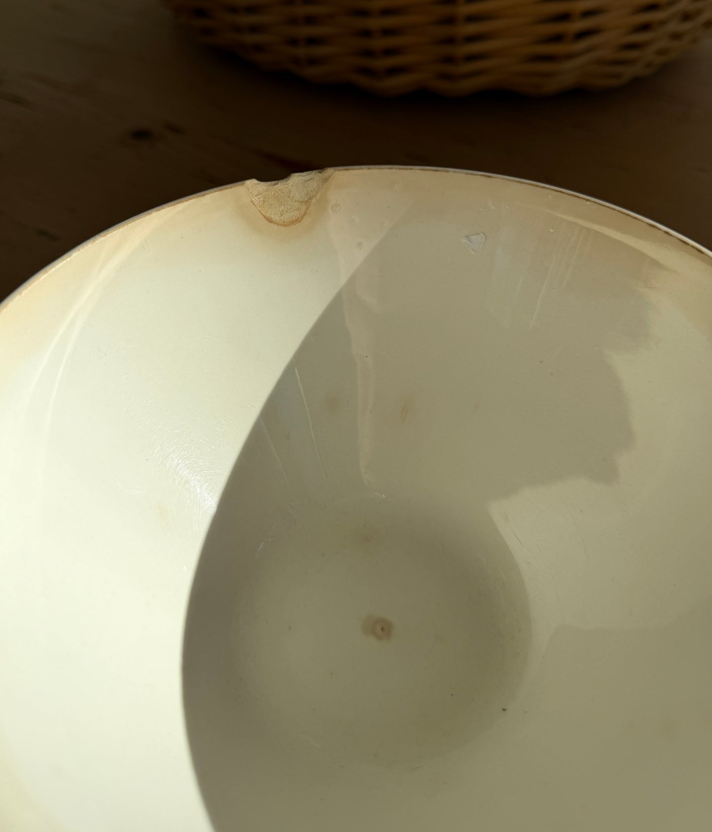 Digoin Red Floral Café au Lait Bowl