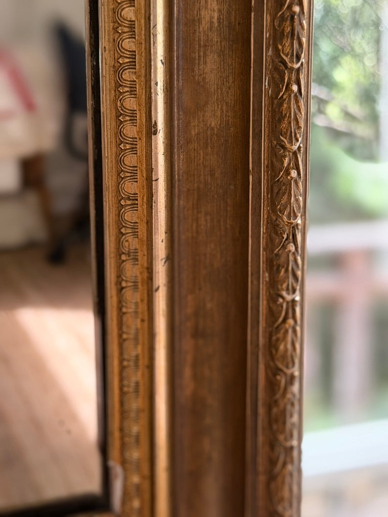 19th-Century French Gilt Mirror