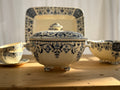 Antique French Gien Covered Faience Soupière
