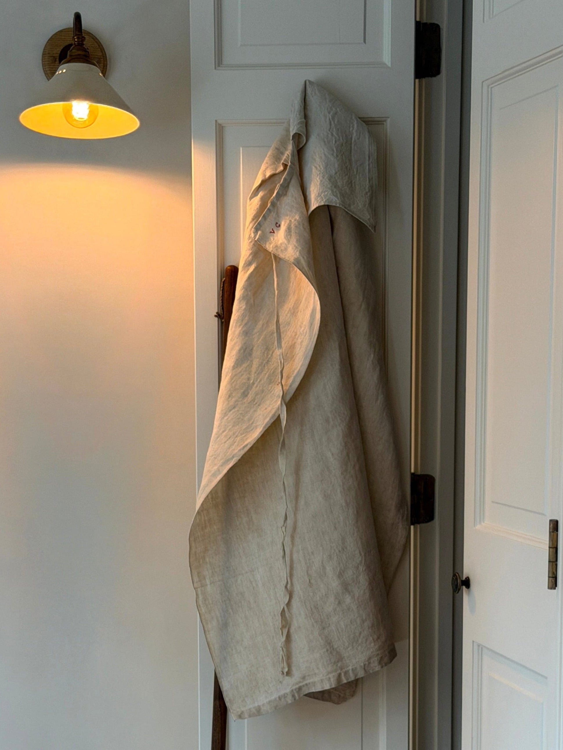 Antique French Linen Apron
