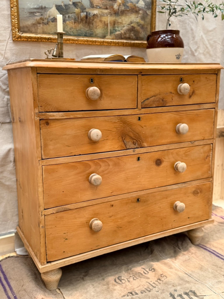 19th Century Pine Chest of drawers