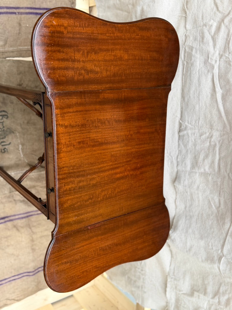 English Mahogany Drop Leaf Table by G.T. Rackstraw