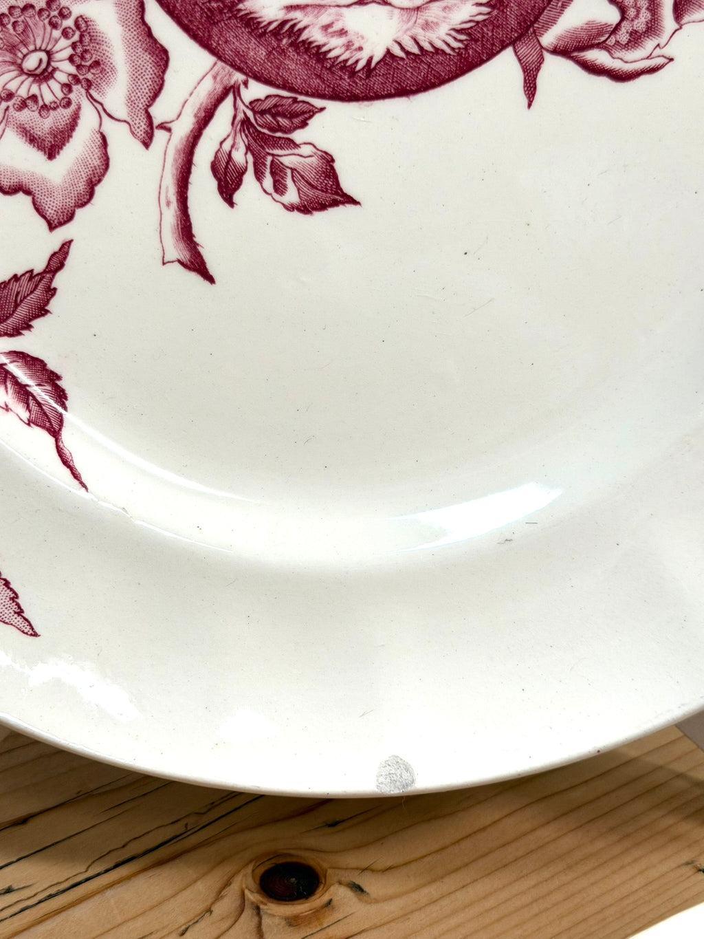 Antique French Minets Plates, Set of 3