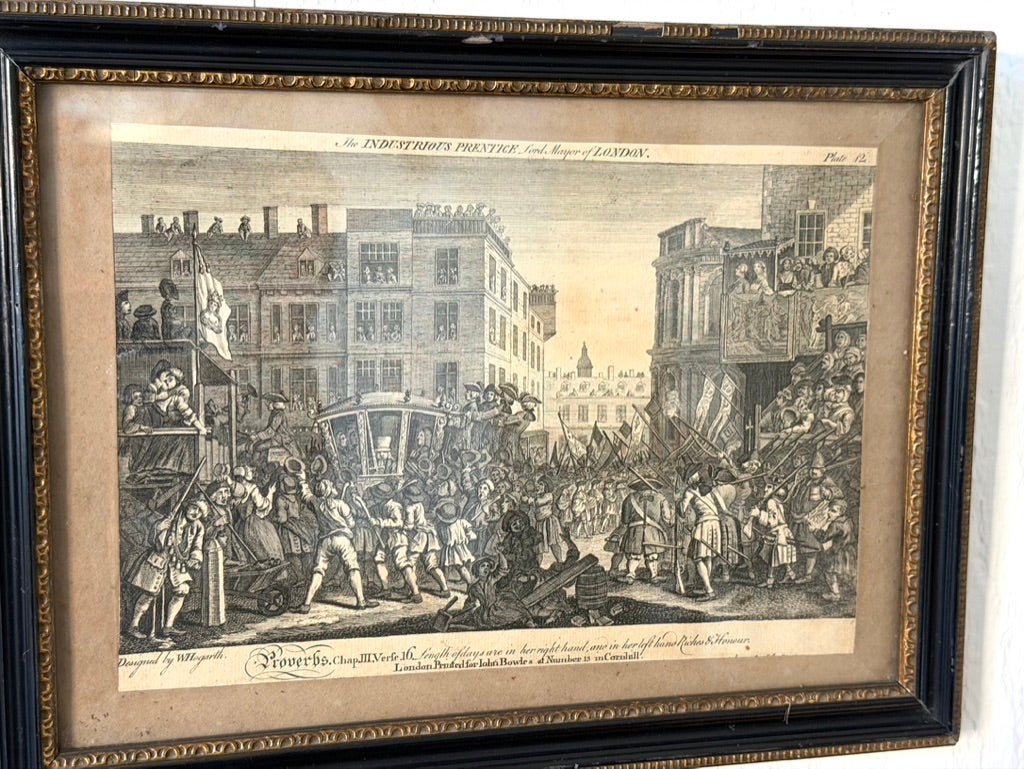 Five Framed Prints after William Hogarth | Industry and Idleness
