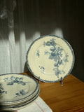 Set of 6 Antique French Sarreguemines "Groseilles" Luncheon Plates