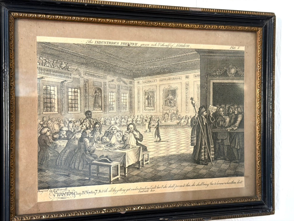 Five Framed Prints after William Hogarth | Industry and Idleness