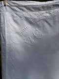 French Antique Monogrammed Linen Pillow Covers with Crown Crest (Pair)
