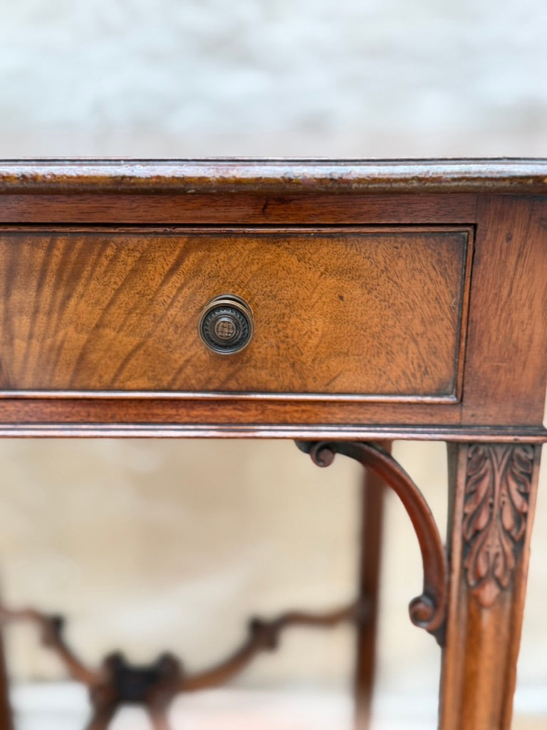 English Mahogany Drop Leaf Table by G.T. Rackstraw