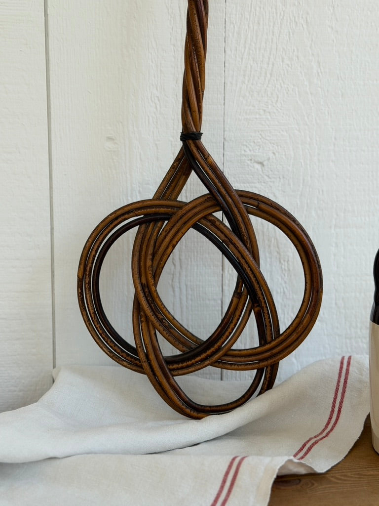 Antique French Rattan Rug Beater