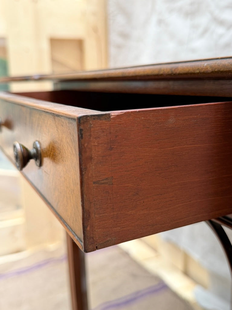 English Mahogany Drop Leaf Table by G.T. Rackstraw