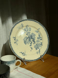 Antique French Sarreguemines "Groseilles" Footed Serving Plate