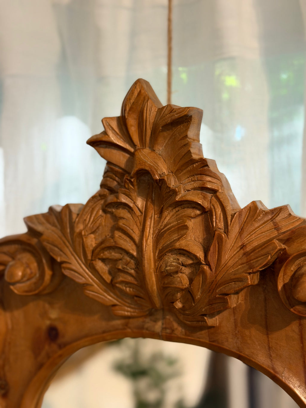 Wood Carved Mirror